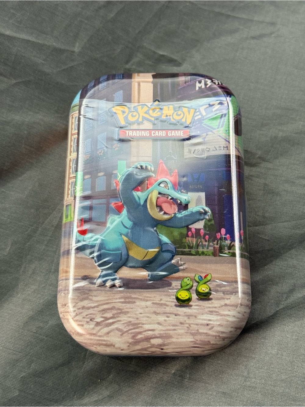 Pokémon Mini Tin Lumiose City Unopened NWT New 2 booster pack Feraligatr Artwork